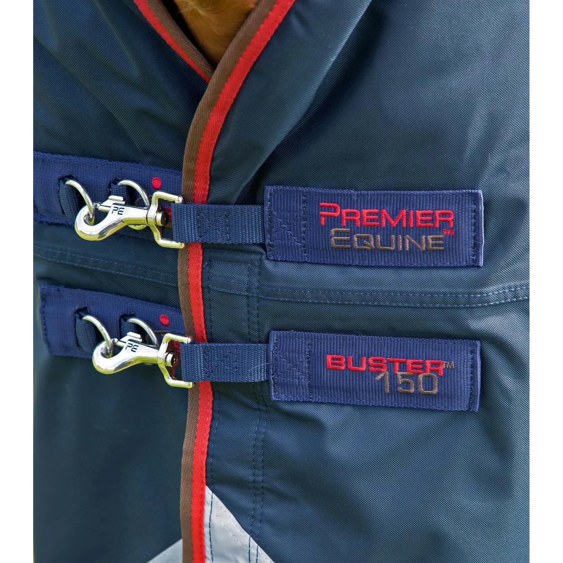 Coperta impermeabile per cavalli con copricollo Premier Equine Buster 150 g 4/5