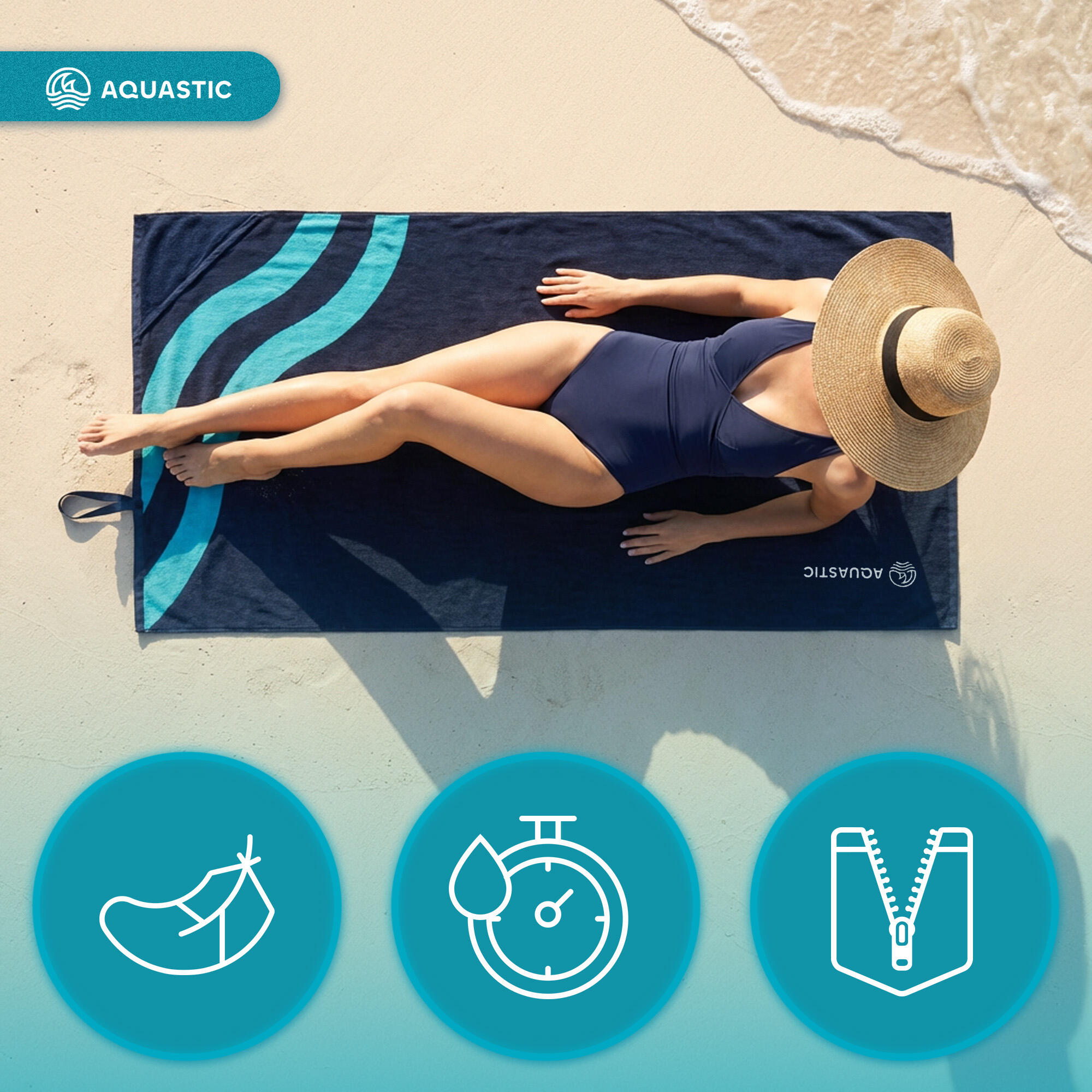 Serviette AQUASTIC Wavey 6/7