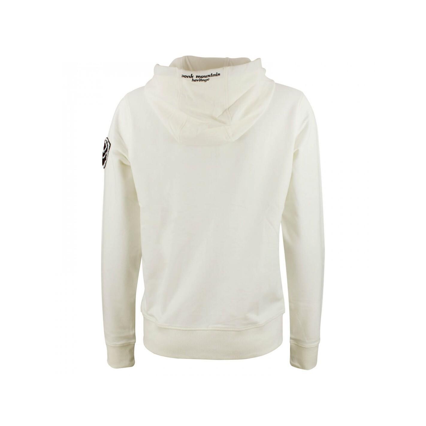 Sweatshirt coton full zip femme Peak Mountain French Terry 3/5