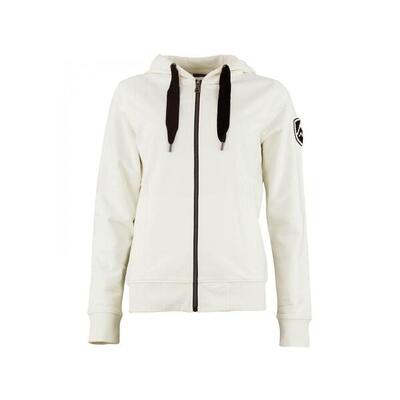 Katoenen sweater met rits voor dames peak mountain french terry