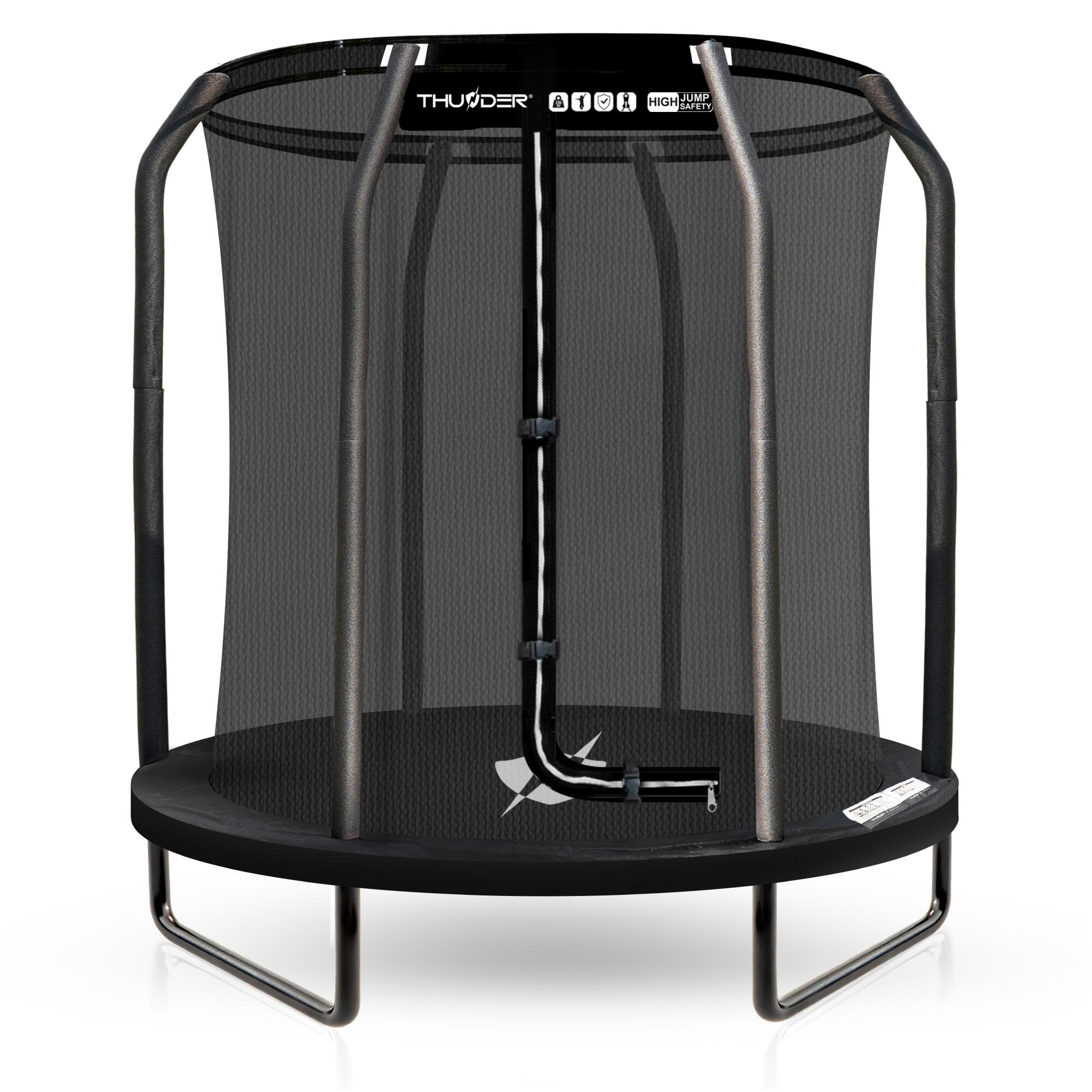 THUNDER Trampolin THUNDER INSIDE ELITE 140 cm (4,5 Fuß) SCHWARTZ