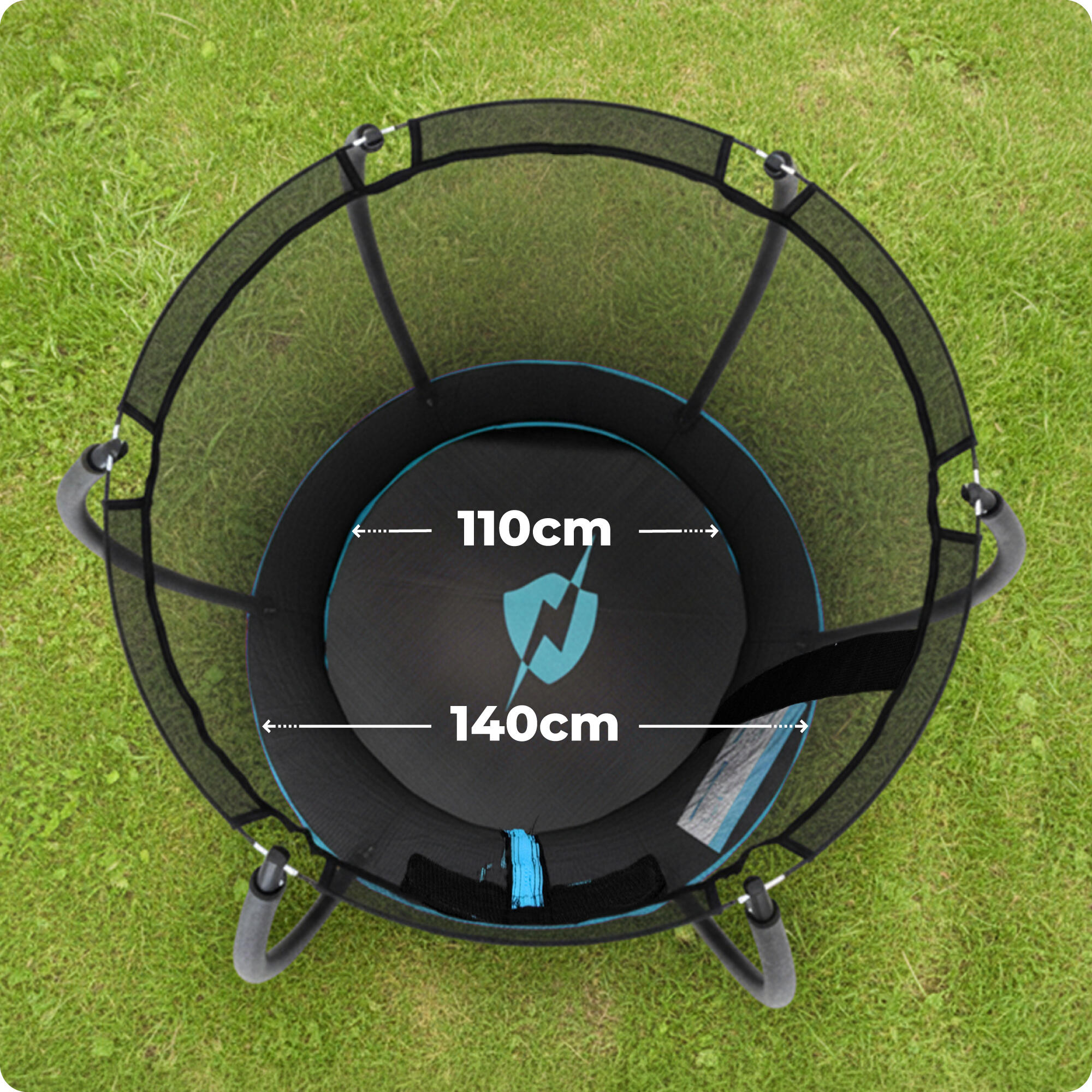 Trampolina THUNDER INSIDE ULTRA 4.5FT (140cm) BLAUW 3/7