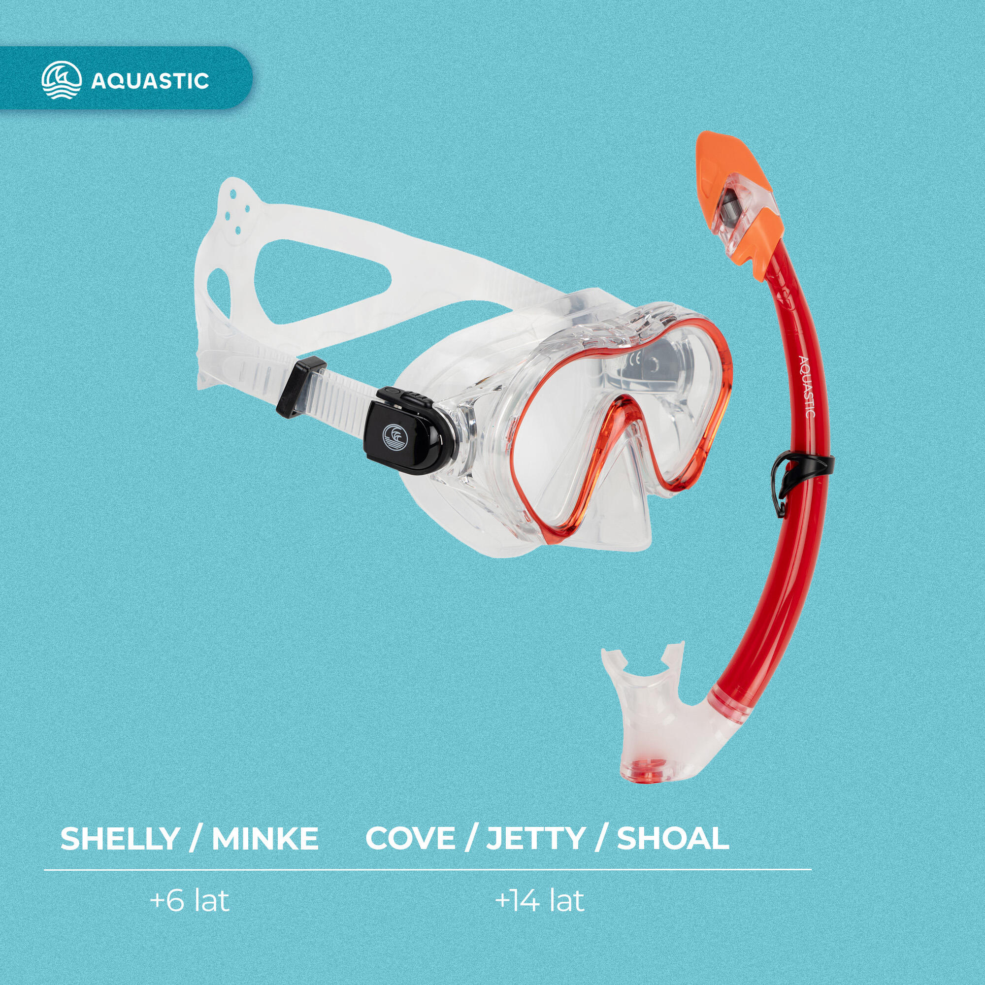Set snorkeling per bambini AQUASTIC Minke 2/7