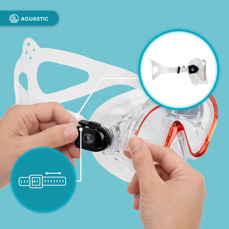 Set de snorkeling pentru copii AQUASTIC Minke