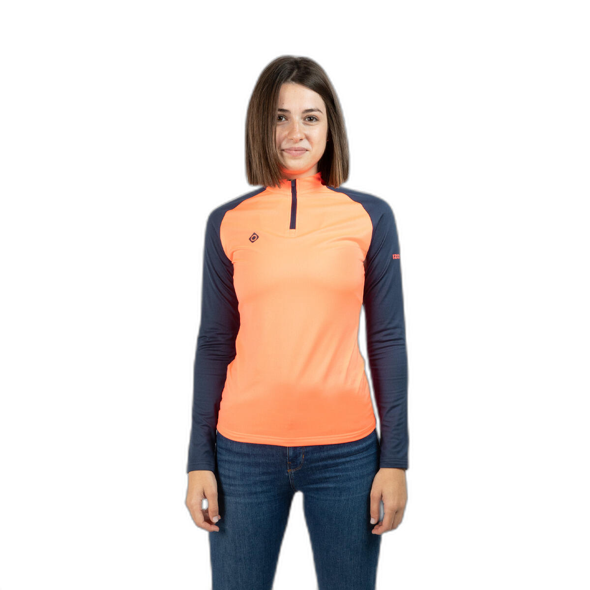 rose ultra fluo / bleu marine.