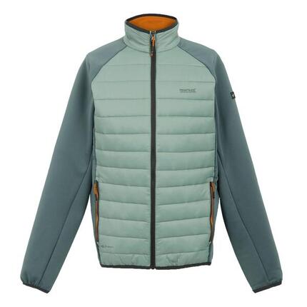Doudoune Synthétique Randonnée - Clumber Hybrid verte homme