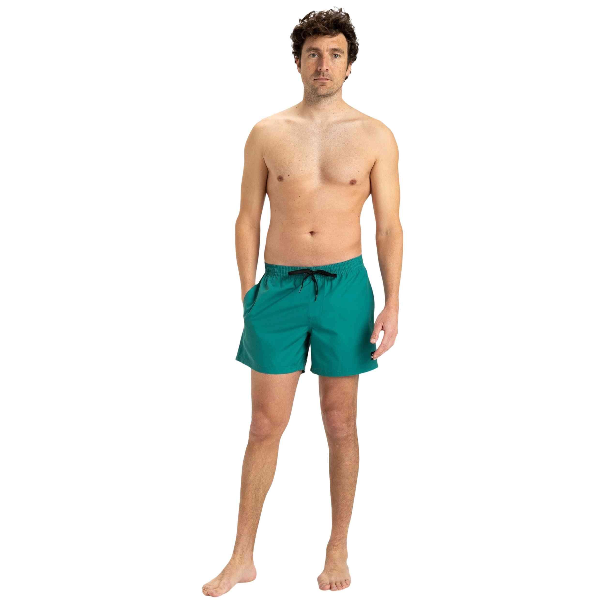 Short de bain EVERYDAY SOLID VOLLEY 15" Bleu Homme 5/5