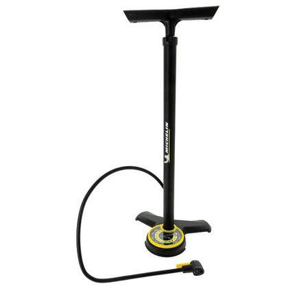 Stahlfußpumpe mit Manometer Michelin