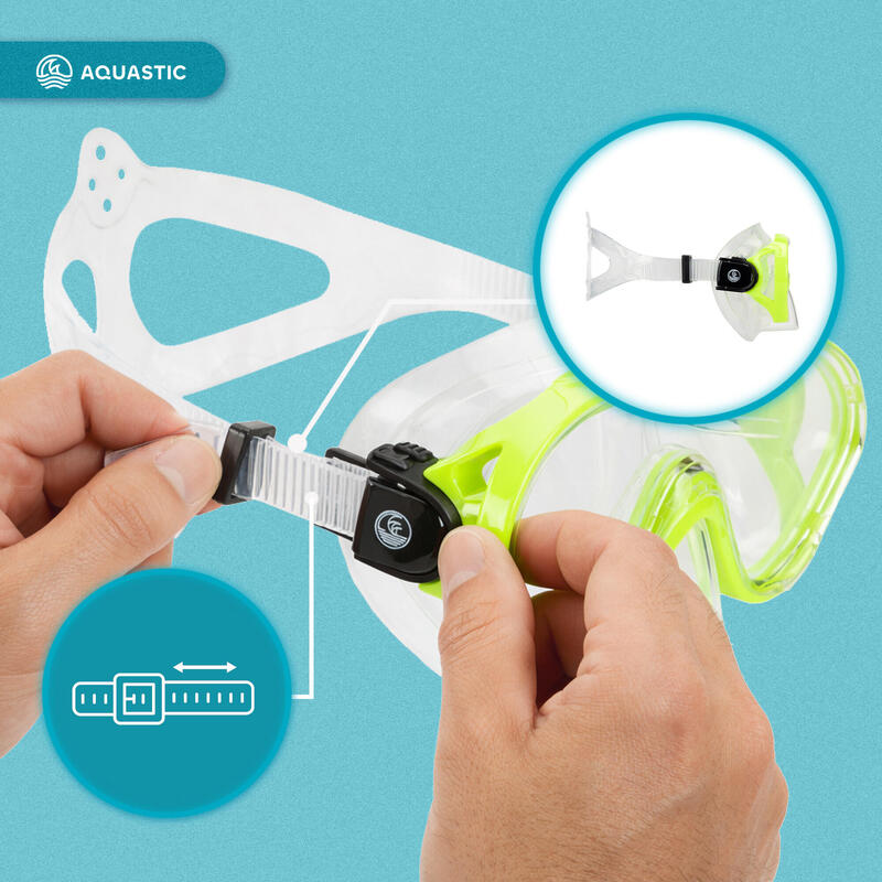 Set de snorkeling pentru copii AQUASTIC Minke