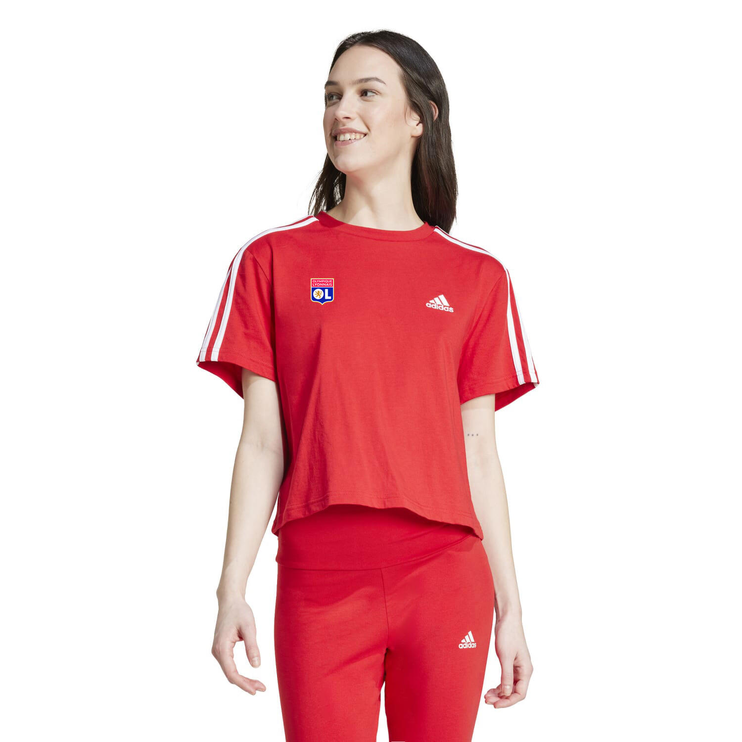 T-Shirt OL NATION Rouge Femme 2/5