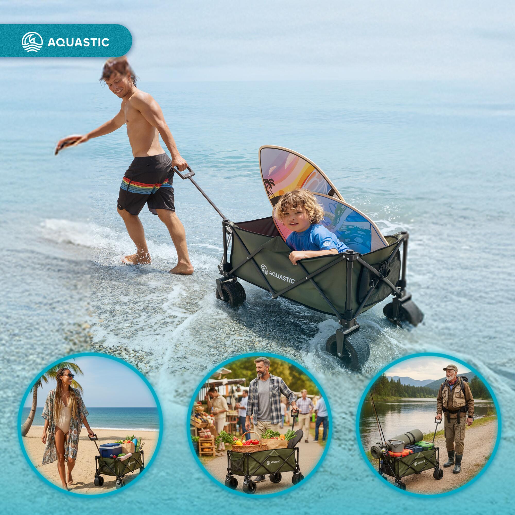 Chariot de transport pliant AQUASTIC Caro 4/7