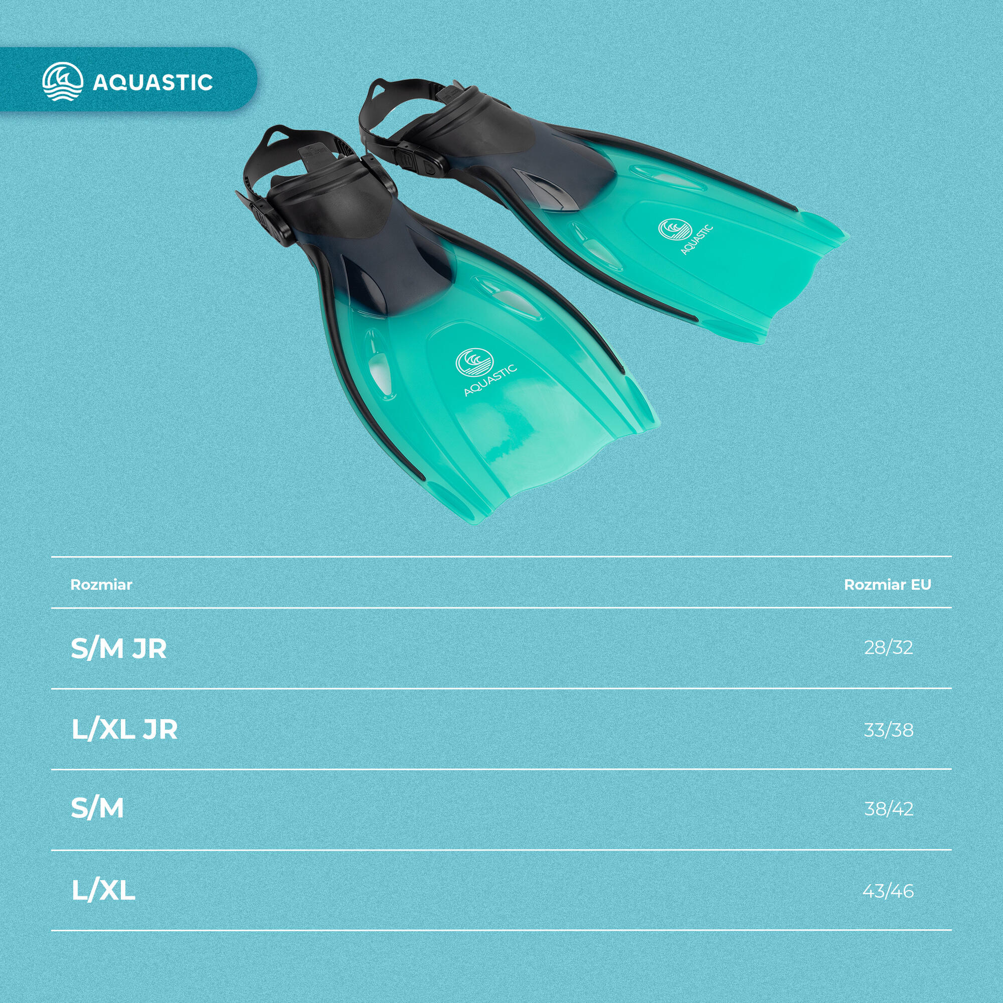 Set per lo snorkeling AQUASTIC Jetty 4/7