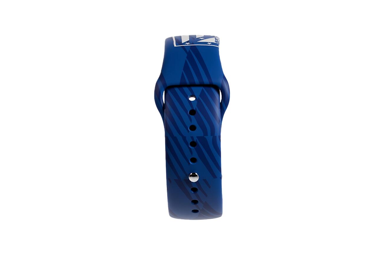 Montre SaveWatch Plus Atlético Madrid, boîtier blanc, bracelet en silicone bleu 2/4