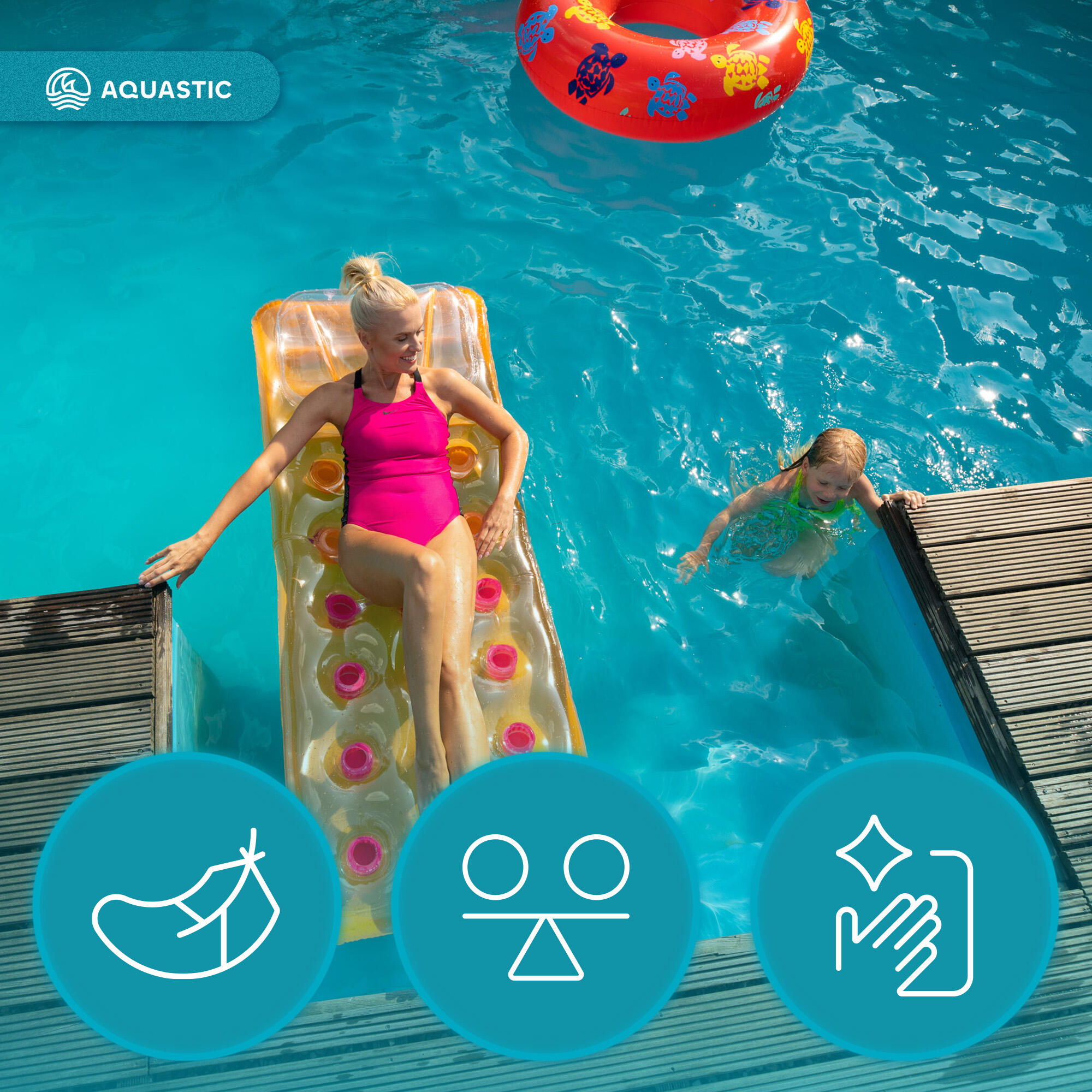 Materassino da nuoto AQUASTIC 6/7