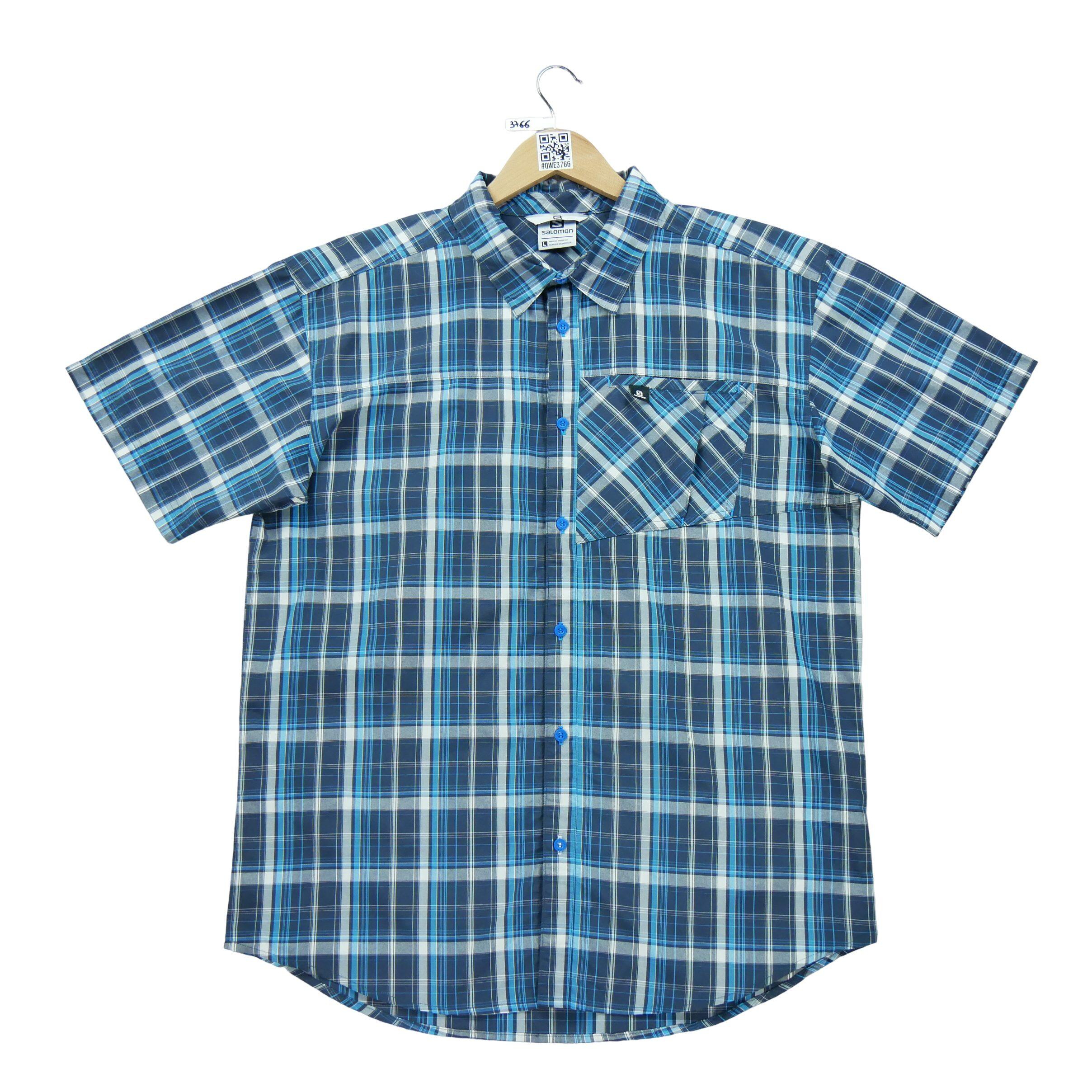 SALOMON Chemise détente Homme à carreaux Bleu