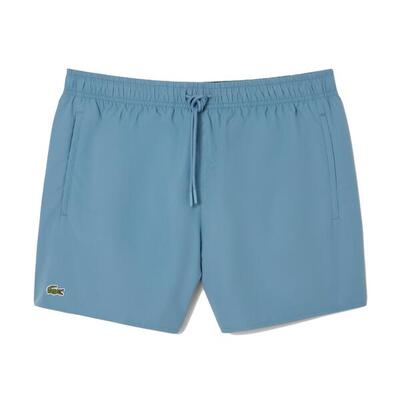 Lacoste model short sleeved ribbed collar kleur zwart