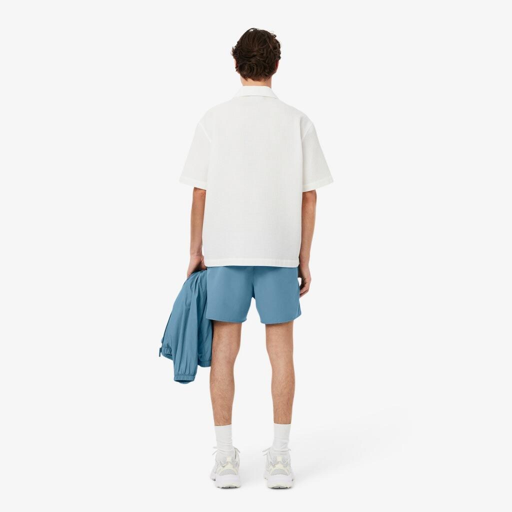 Lacoste Model Short Sleeved Ribbed Collar Kleur Blauw 4/5