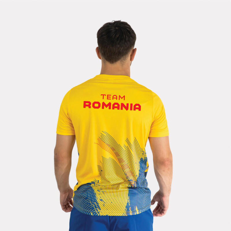 Tricou Poly Galben TeamRomania PARIS24