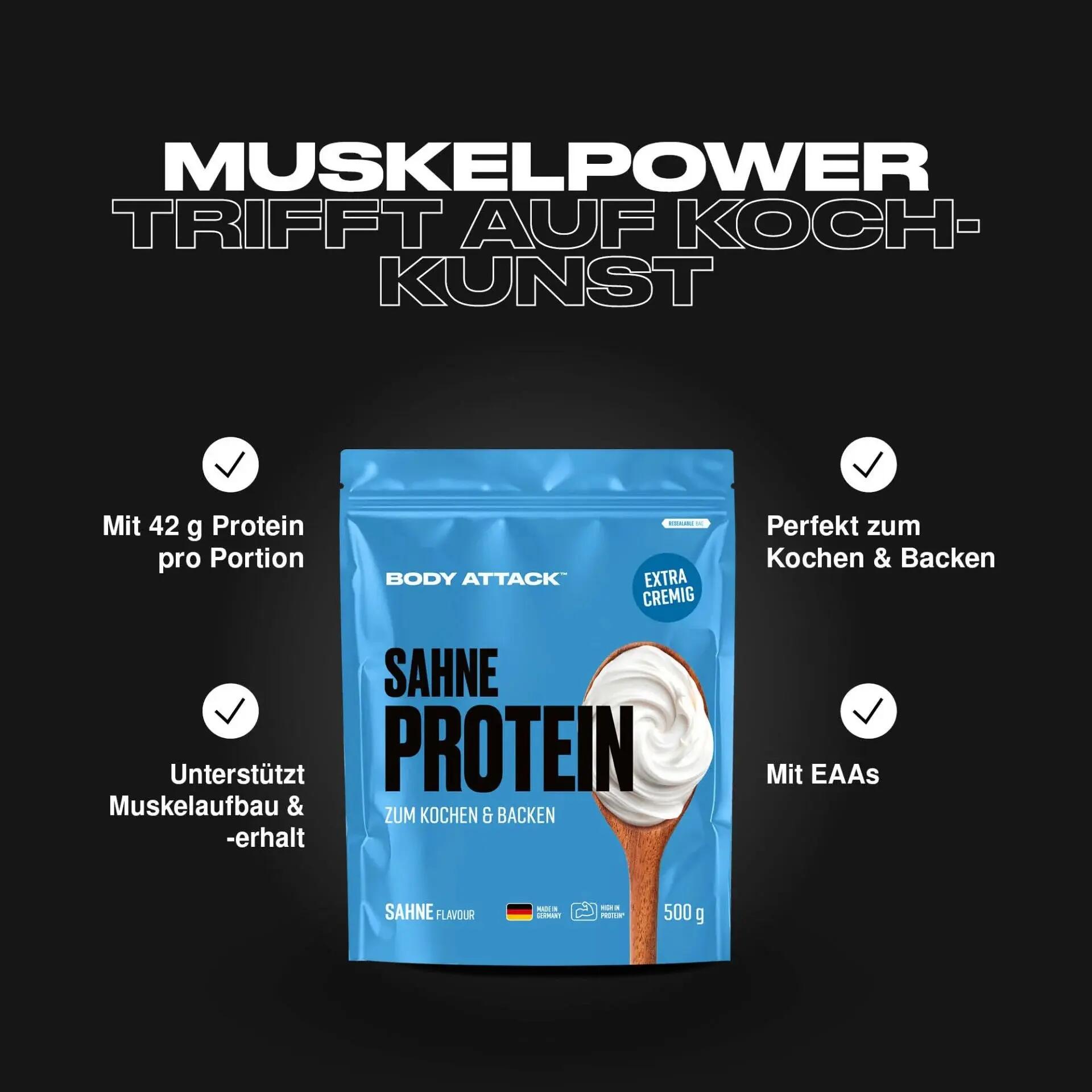 Body Attack Cream Protein 500g 3/7