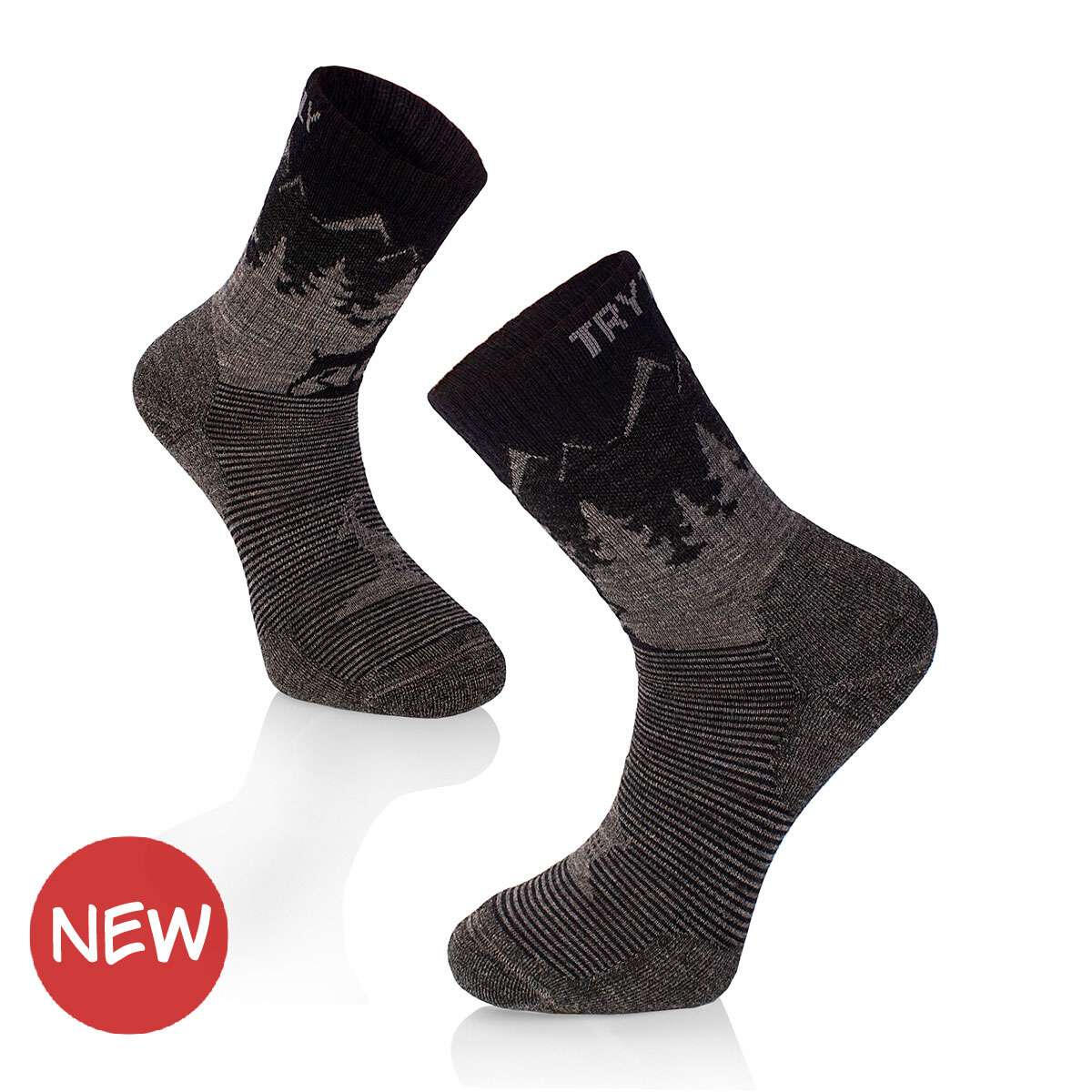 Chaussettes de randonnée en laine mérinos 6/6