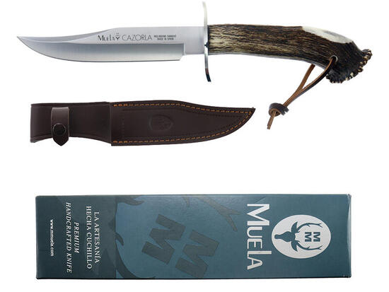 Nóż survivalowy Crown Stag Satin CAZ-16 z poroża jelenia