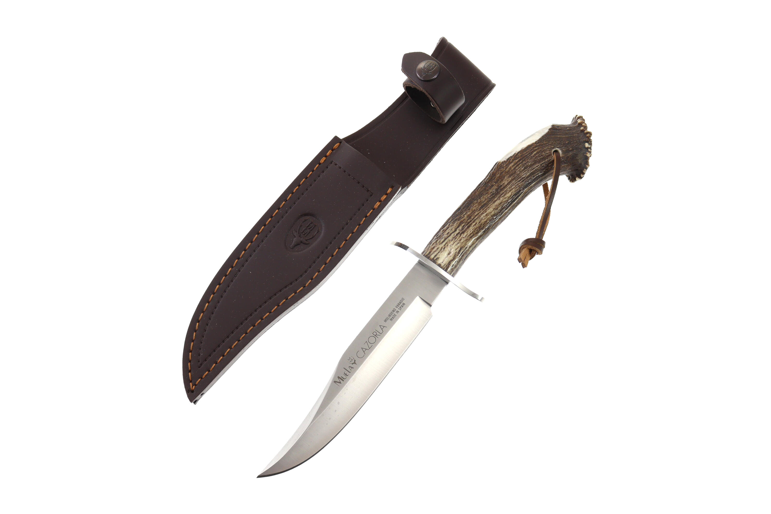 Nóż survivalowy Crown Stag Satin CAZ-16 z poroża jelenia 4/5