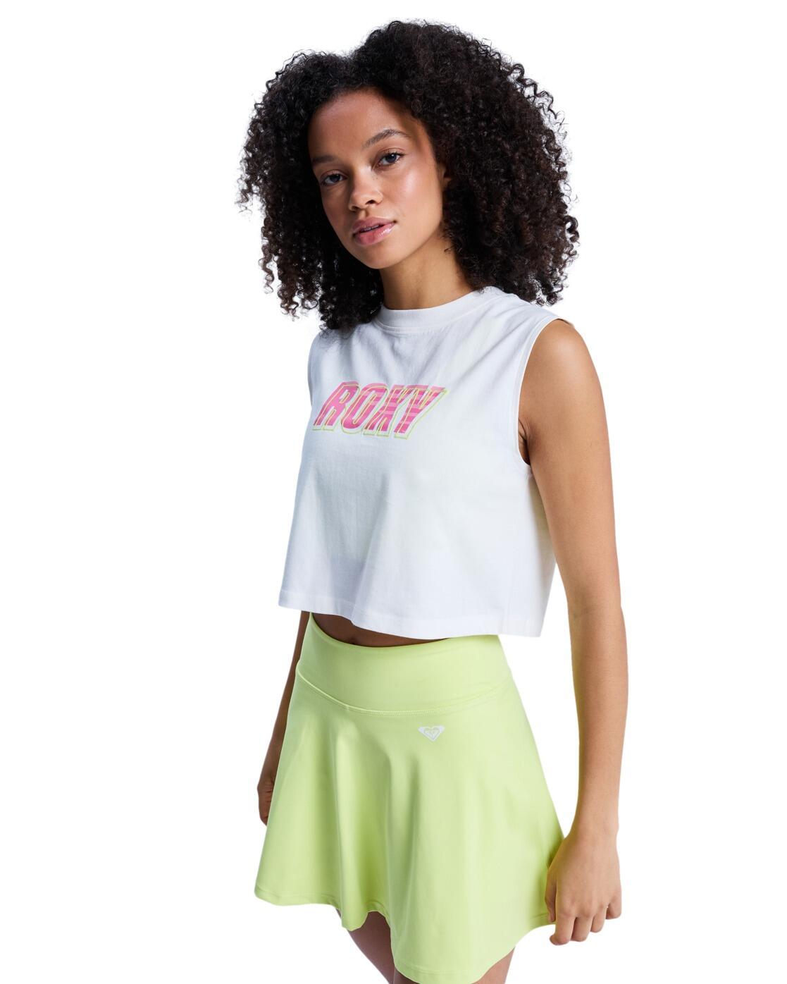 Crop top ESSENTIAL ENERGY Blanc Femme 3/4