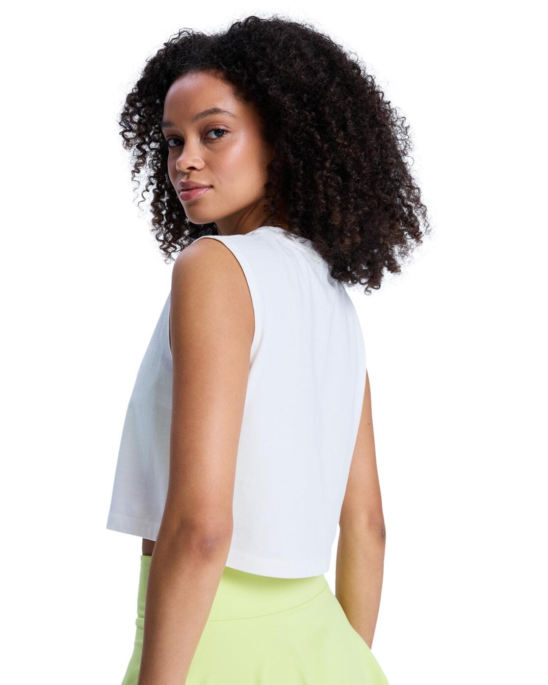 Crop top ESSENTIAL ENERGY Blanc Femme 2/4