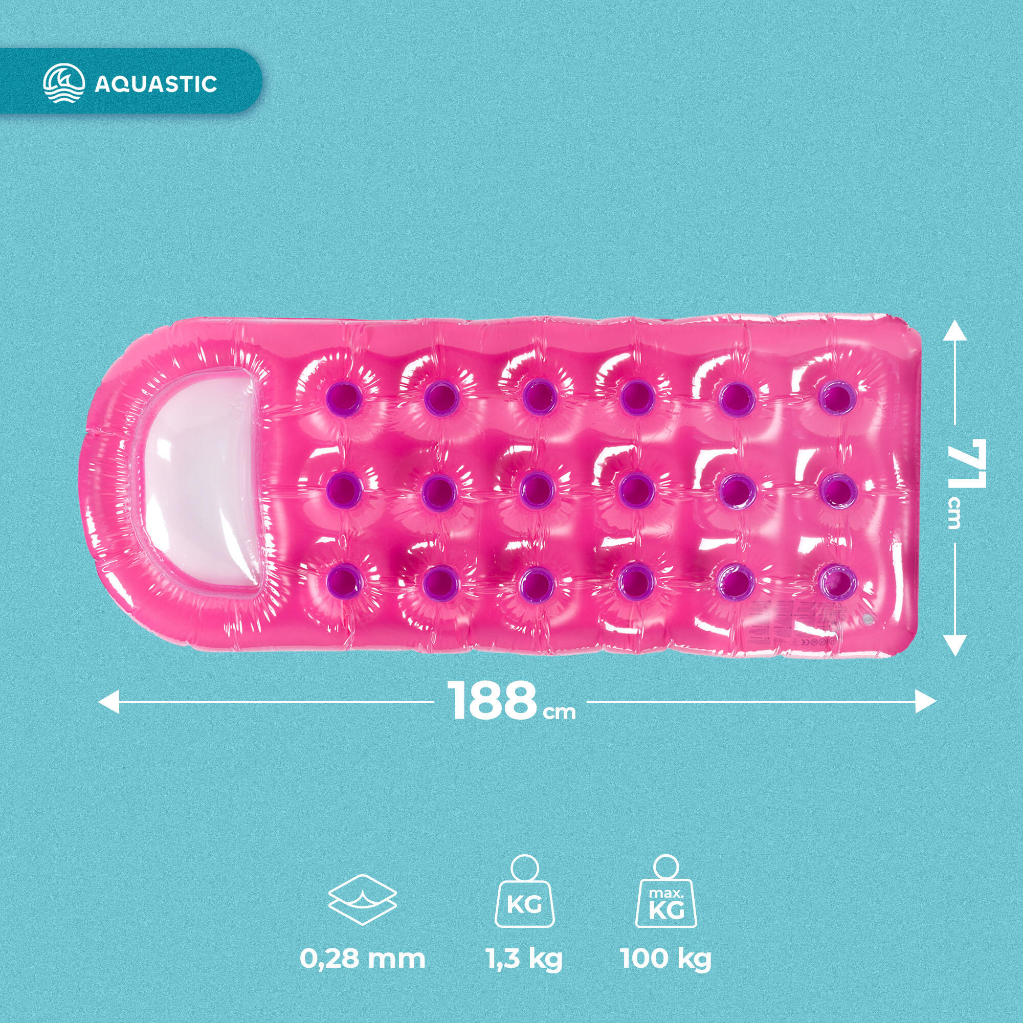 Colchão de natação AQUASTIC 2/7