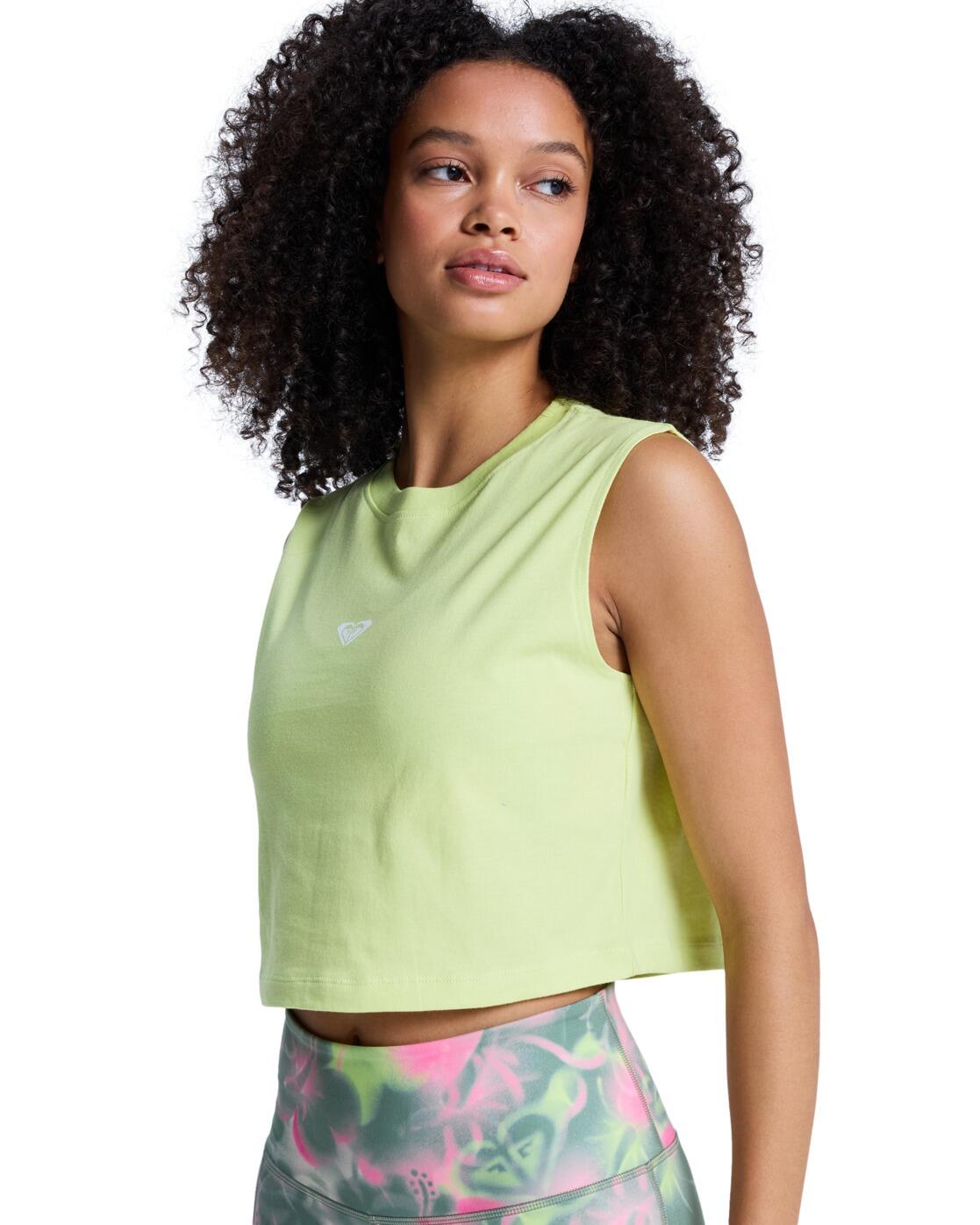 Crop top ESSENTIAL ENERGY Vert Femme 3/4