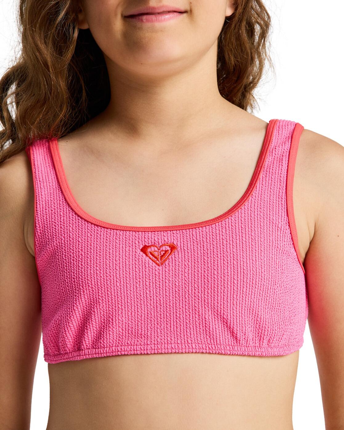 Zweiteiliges Bralette-Bikini-Set ARUBA SET Rosa Mädchen 6-16 4/4