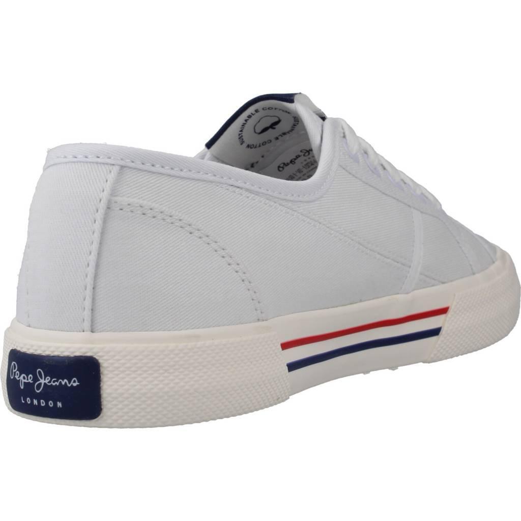Scarpe Da Ginnastica Pepe Jeans Modello Brady Basic W Colore Bianco 3/5