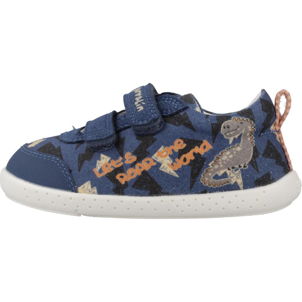 Zapatillas Deportivas Caminar Niños Garvalin 242350A Azules Cierre Adherente 2/7