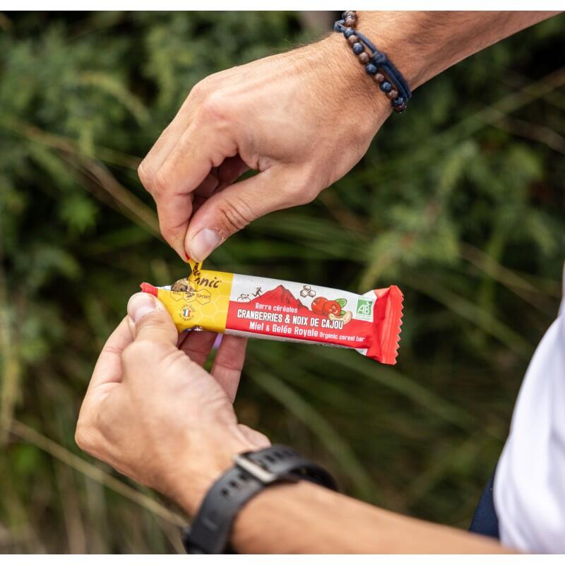 Barre di cereali bio Meltonic 30 g mirtilli rossi & anacardi 4/5