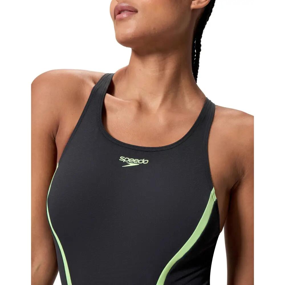 Speedo Badeanzug für Damen Solid Splice Medalist 3/5