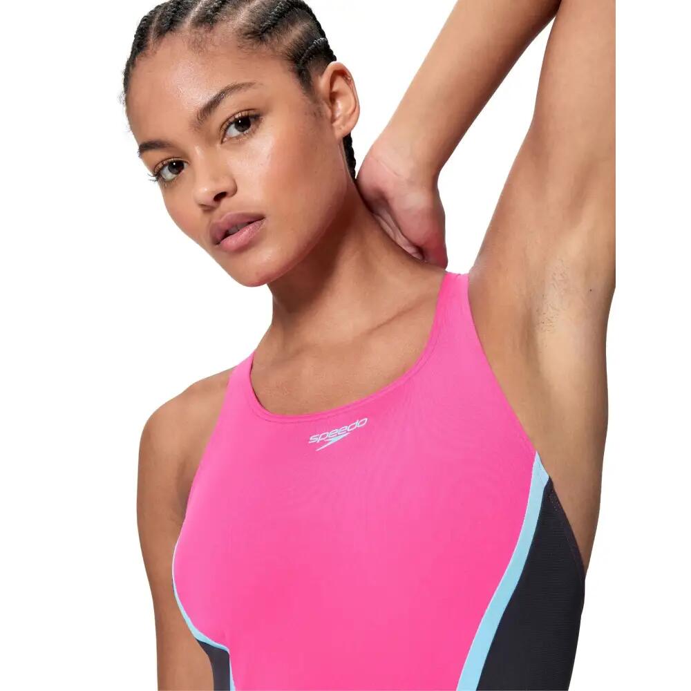 Speedo Badeanzug für Damen Solid Splice Medalist 4/5