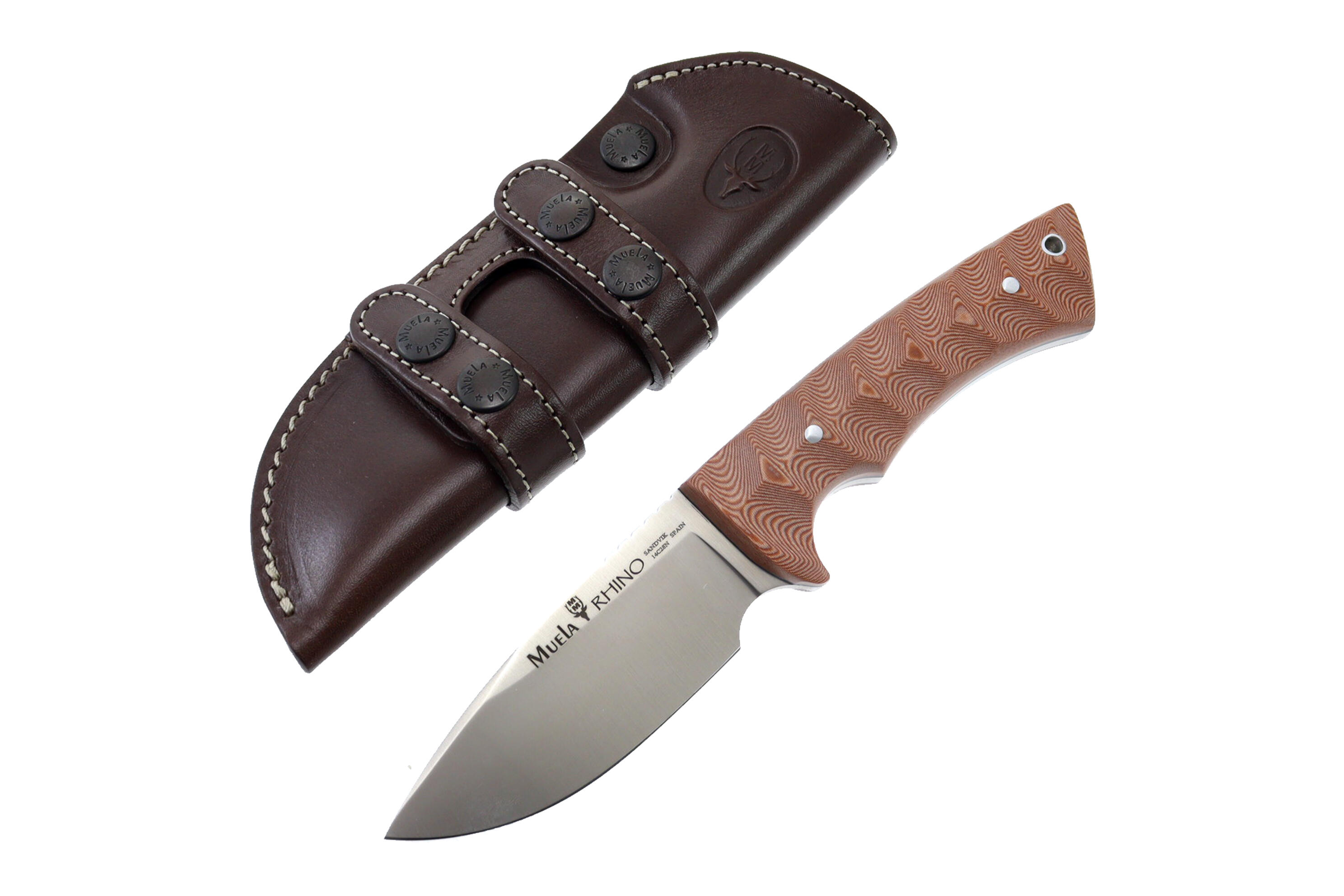 Nóż survivalowy Rhino-10SV.C/K Brown Canvas Micanta Full Tang 4/5