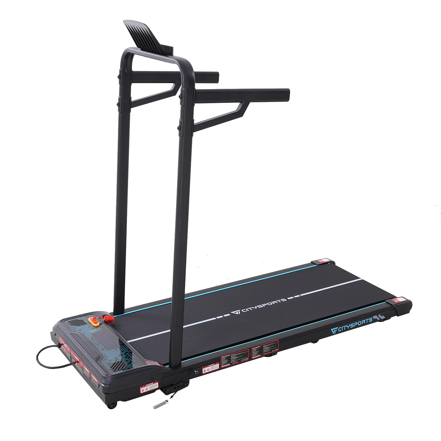 Tapis de Marche-Inclinaison réglable-440W-6.0km/h-Accoudoirs amovibles 2/6