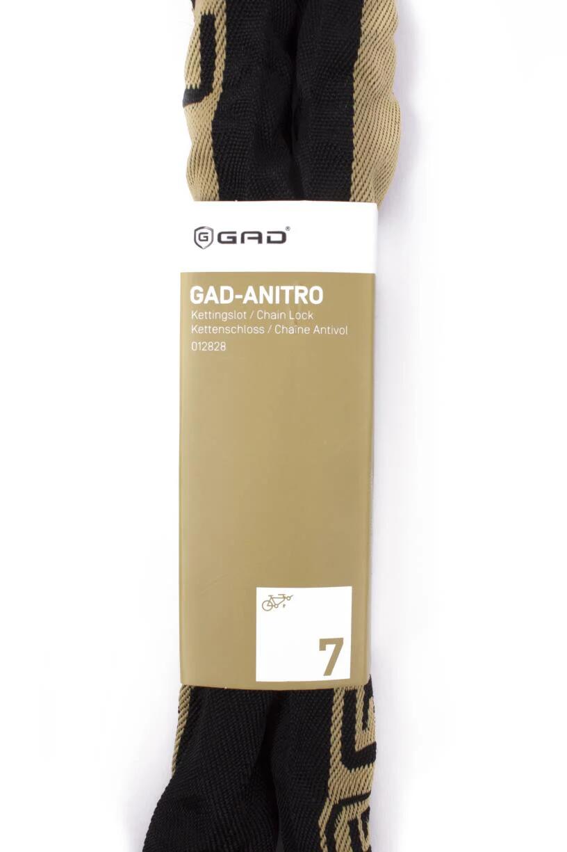 Lucchetto per bicicletta Lucchetto a catena GAD-anitro 8x1100 mm Nero 4/6