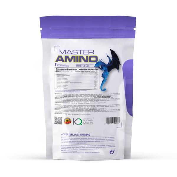 Master amino - 800g Dragon bleu de MASmusculo 3/6