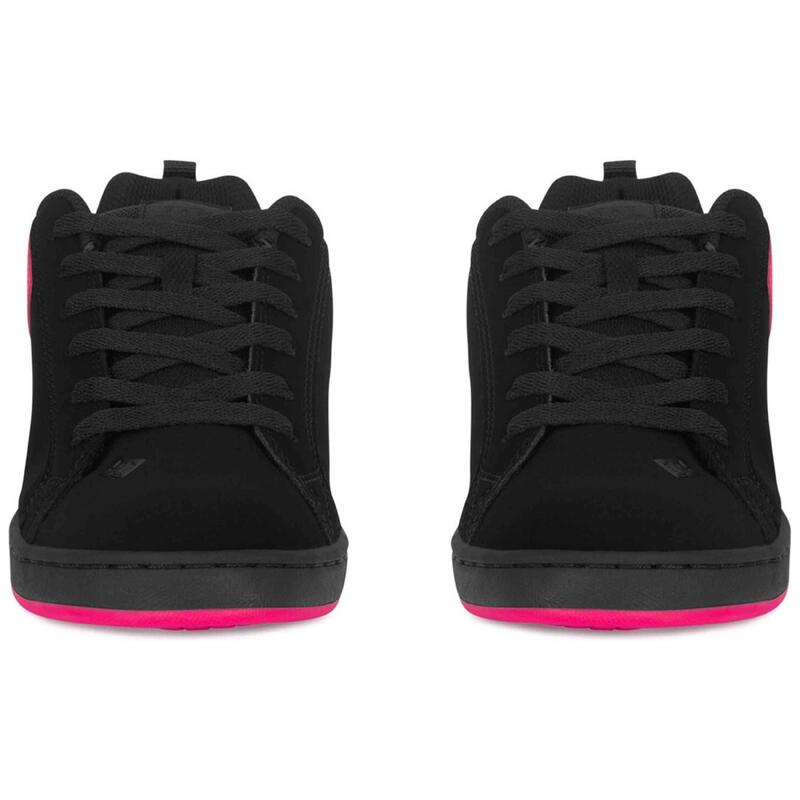 Pantofi dc-shoes din piele neagră sportivi