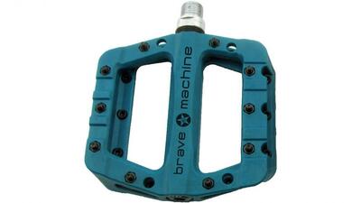 Pedale piattaforma BRAVE Dirt Light blu
