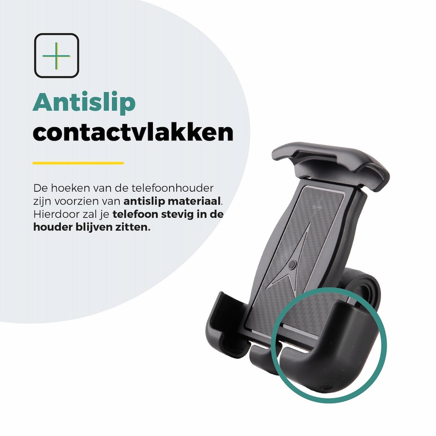 Voltano Classic Telefoonhouder Fiets - Zwart - Universeel 5/7