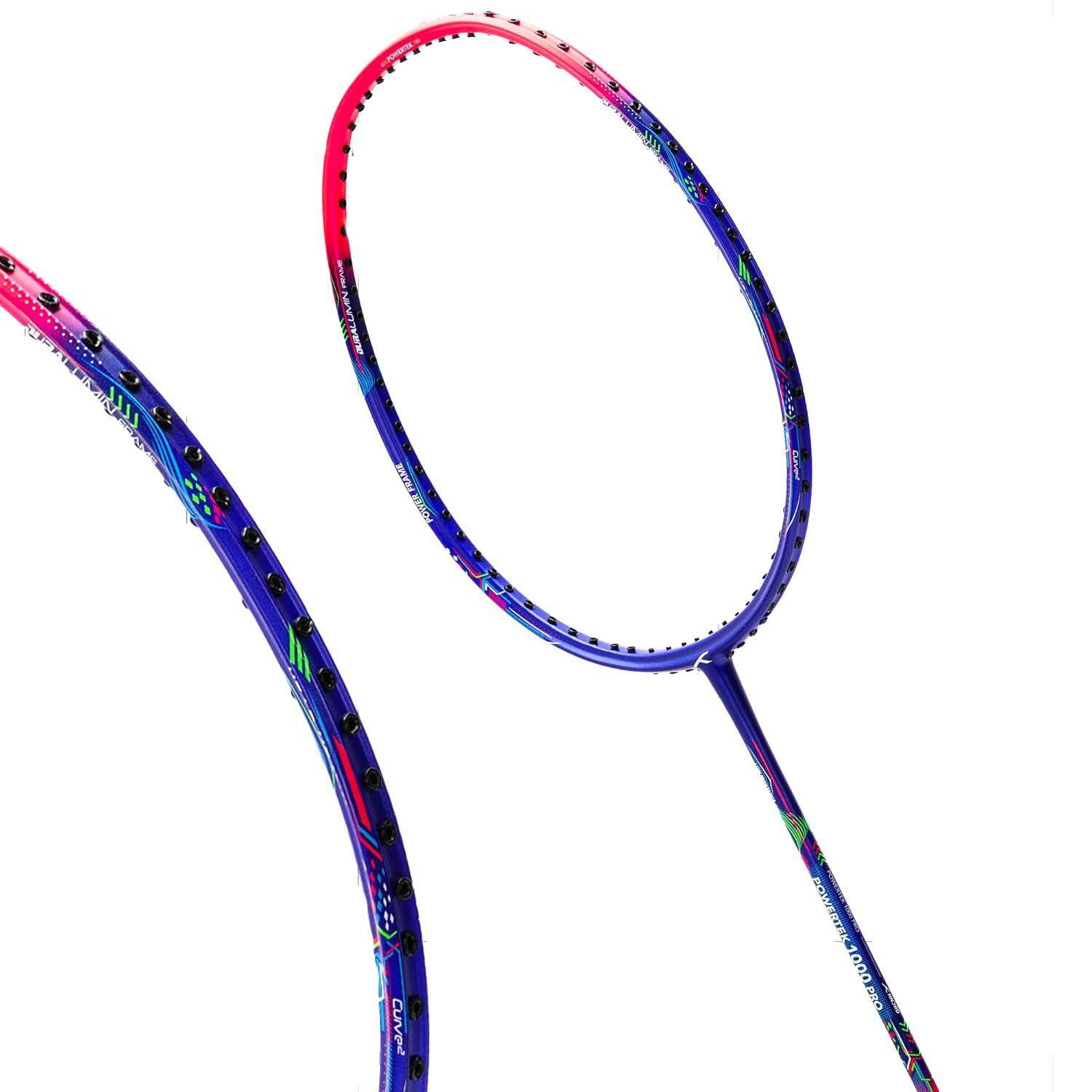 Badmintonschläger - Powertek 1000 PRO Marineblau/Rosa 2/7