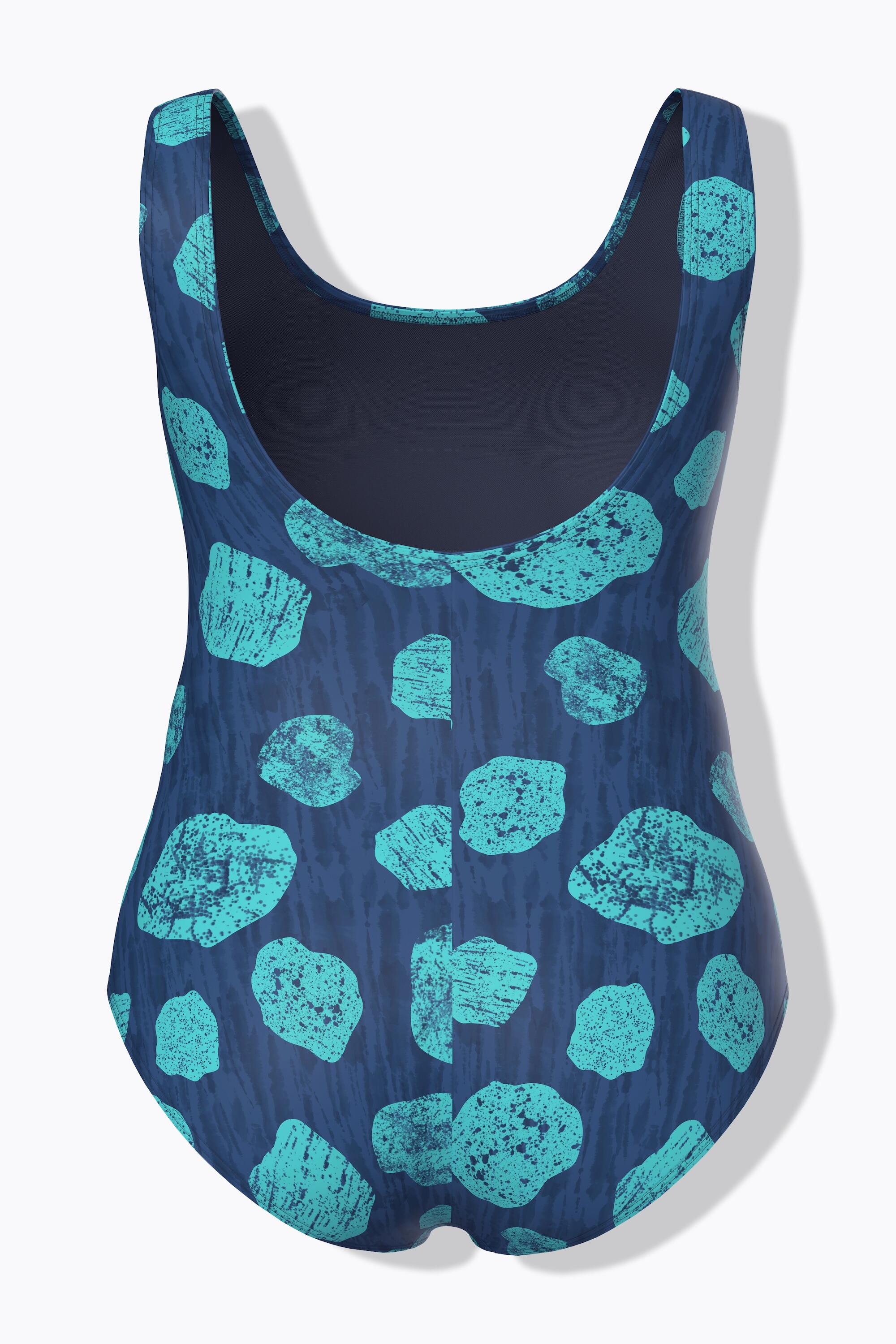 Femme Maillot de bain motif grands points sans bonnets souples décolleté rond 7/7