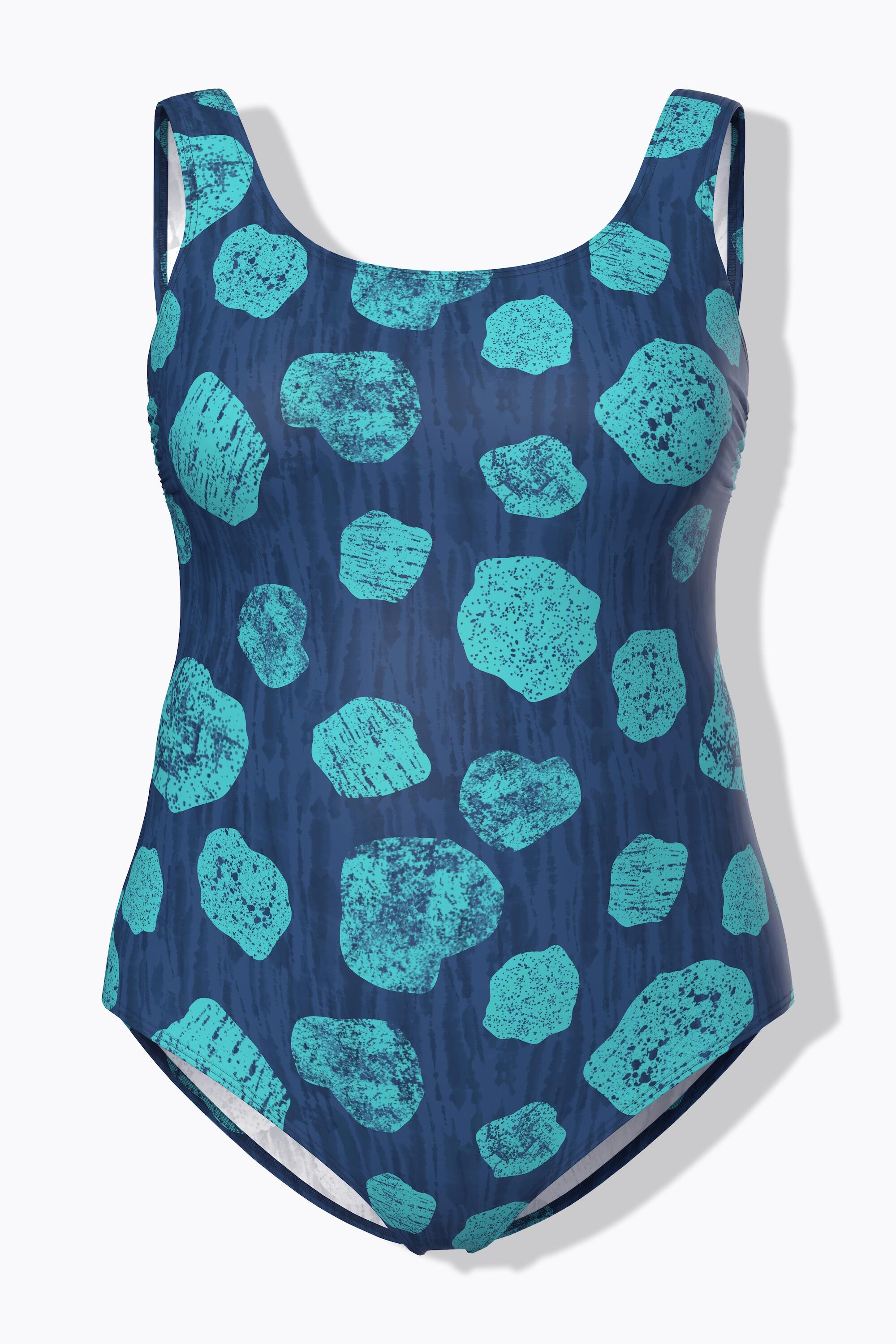 Femme Maillot de bain motif grands points sans bonnets souples décolleté rond 6/7
