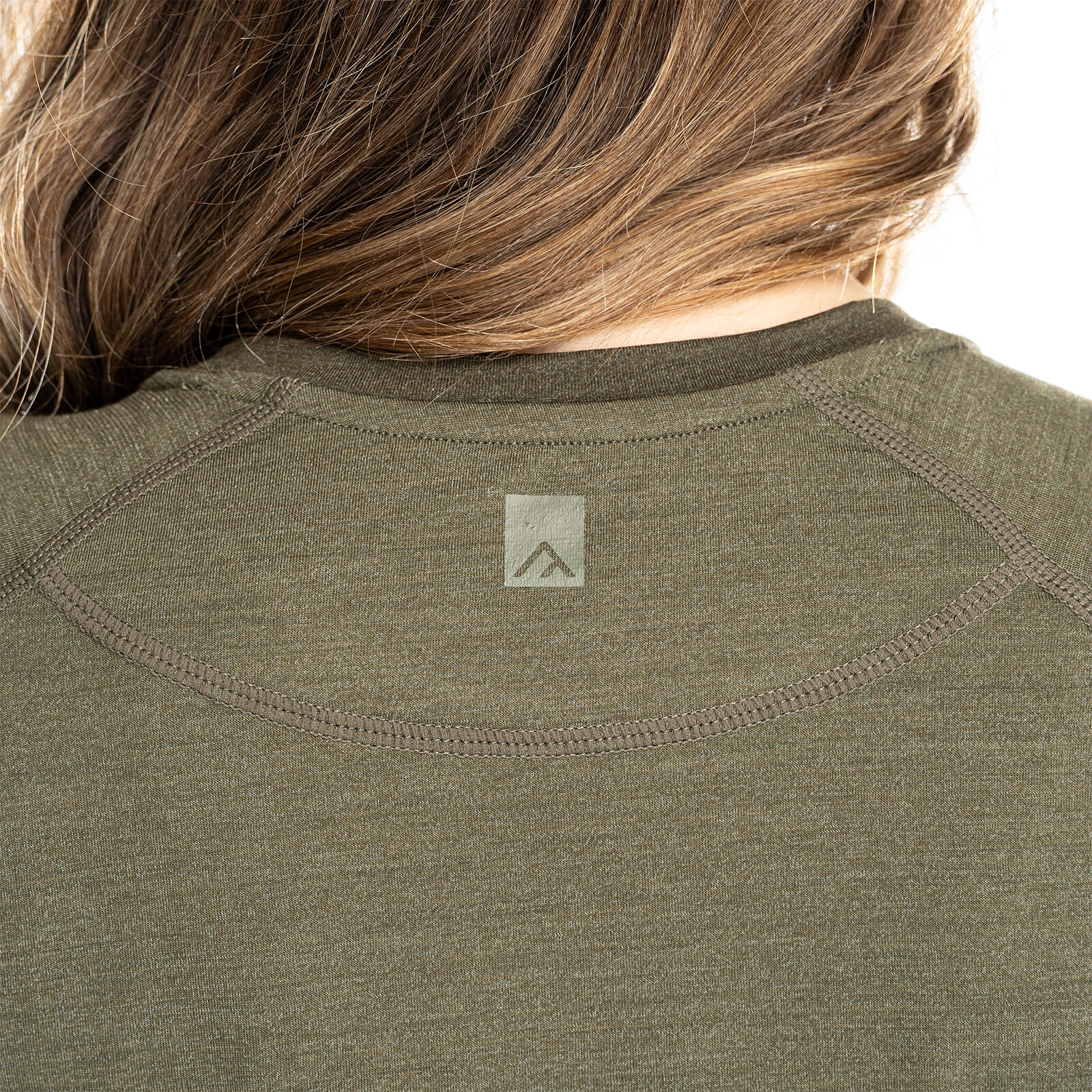 Nila Merino Baselayer Shirt Damen kurzarm Wandern - dunegreen 6/7