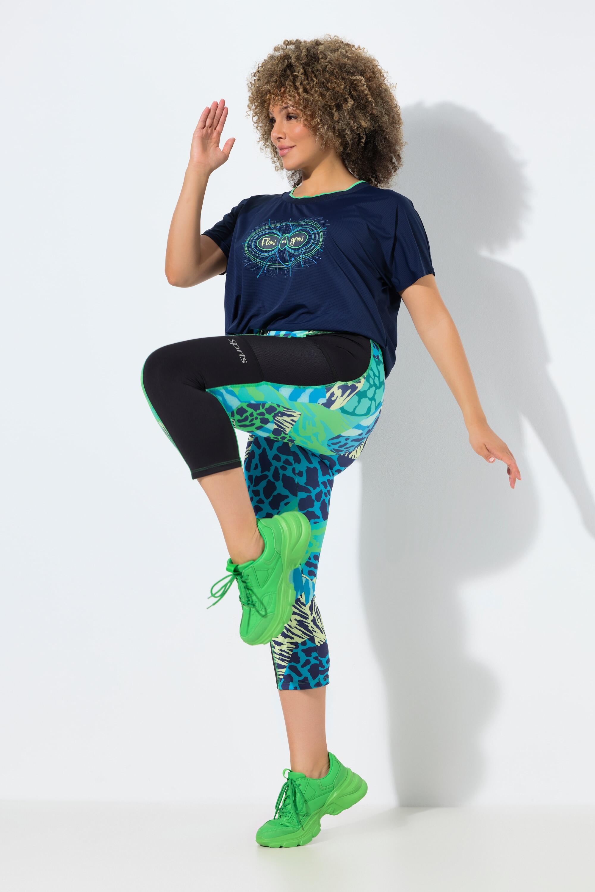 Dames Caprilegging dierpatroon elastische tailleband gerecycled 5/6