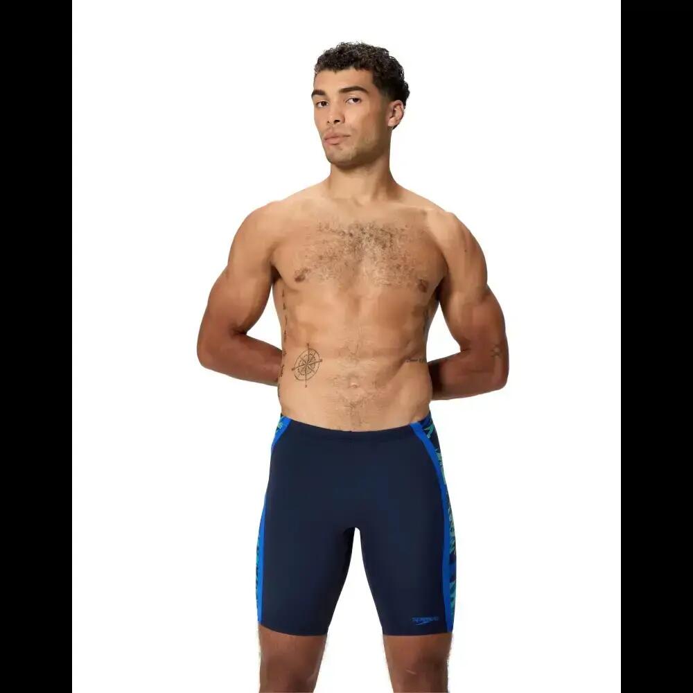 Speedo Hyperboom Splice Swim Jammer - Navy/Blue