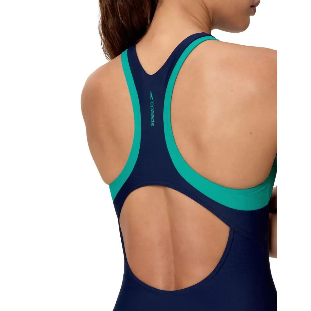Fato de banho feminino Speedo Clrblk Racerback 4/5